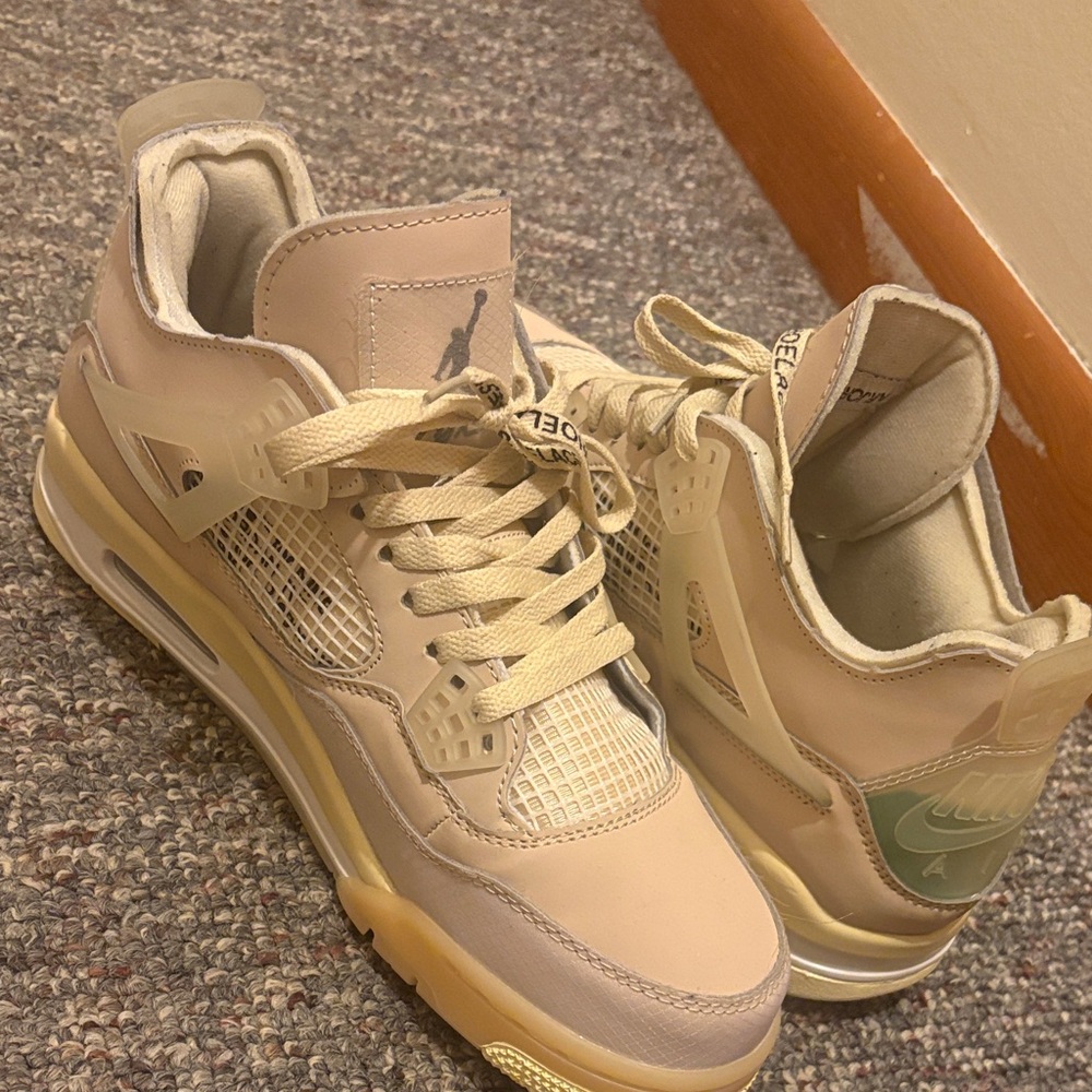 Nike Women’s Air Jordan 4 Sneakers — Beige Tan